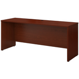 Bush Business Furniture Outlet Components Credenza Desk 72"W x 24"D, Mahogany