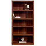 (Scratch & Dent) Realspace Premium Bookcase, 5-Shelf, Brick Cherry