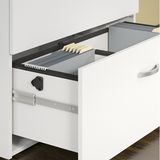 (Scratch & Dent) Bush Business Furniture Studio C Lateral File Cabinet, White