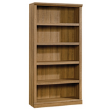 Realspace Outlet Premium 70"H 5-Shelf Bookcase, Golden Oak
