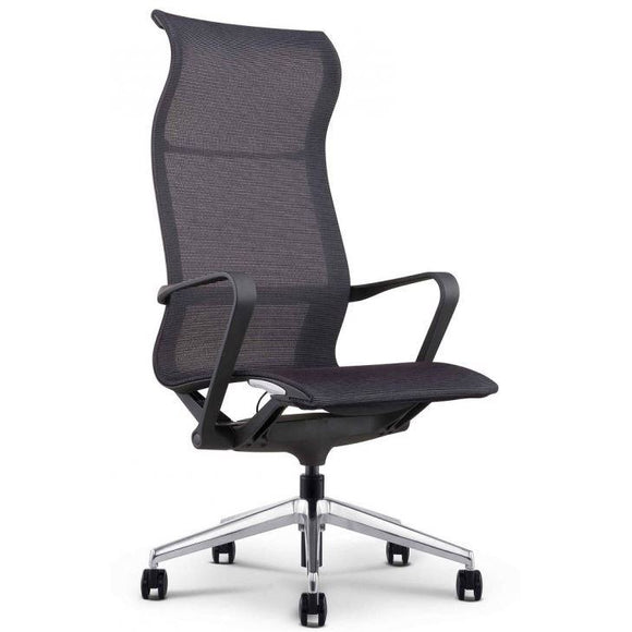 Fina High Profile Executive Mesh Chair, Black – Office Furniture 4