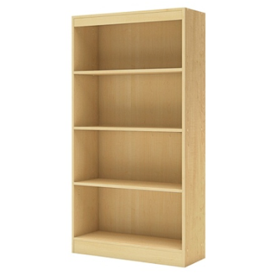 South Shore Outlet Axess 4-Shelf Bookcase, Natural Maple