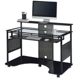 (Scratch and Dent) Z-Line Designs Outlet Mobile Workstation Desk, 36"H x 48"W x 26"D, Black