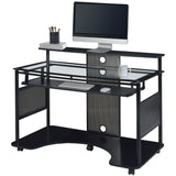 Z-Line Designs Outlet Mobile Workstation Desk, 36"H x 48"W x 26"D, Black