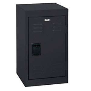 (Scratch & Dent) Sandusky Steel Locker, 24"H x 15"W x 15"D, Black