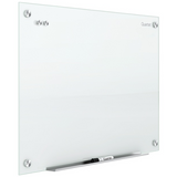 Quartet Infinity Magnetic White Glass Frameless Dry-Erase Board, 48" x 36"