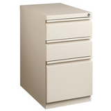 (Scratch & Dent) WorkPro 20"D 3-Drawer Vertical Mobile Pedestal File Cabinet, Putty