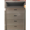 Used 42" Wide 5 Drawer Lateral File, Gray
