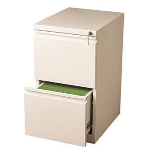 (Scratch & Dent) WorkPro 20"D 2-Drawer Vertical Mobile Pedestal File Cabinet, White