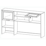 Realspace Outlet Magellan Hutch For Corner/L-Desk, Honey Maple