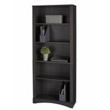 Realspace Outlet Pelingo 72"H 5-Shelf Bookcase, Dark Gray
