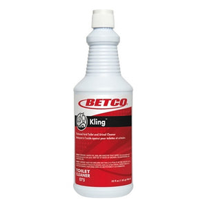 Betco Kling Toilet Cleaner, Mint Scent, 32 Oz, Red, Case Of 12