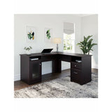 Bush Furniture Cabot L Shaped Desk, Espresso Oak (WC31830-03K)