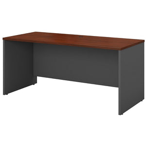 Bush Business Furniture Outlet Components Credenza Desk, 60"W x 24"D, Hansen Cherry/Graphite Gray