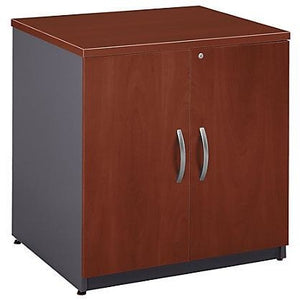 (Scratch & Dent) Bush Business Furniture Components Storage Cabinet, 30"W, Hansen Cherry/Graphite Gray