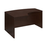 Bush Business Furniture Outlet Components L Bow Desk Left Handed, 60"W x 43"D, Mocha Cherry
