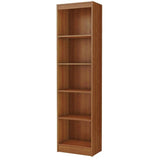 (Scratch & Dent) South Shore Outlet Axess 5-Shelf Narrow Bookcase, Morgan Cherry