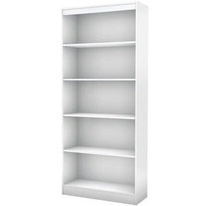 (Scratch & Dent) South Shore Outlet Axess 5-Shelf Bookcase, Pure White