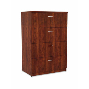 (Scratch & Dent) Lorell Outlet Essentials 36"W Lateral 4-Drawer File Cabinet, Cherry