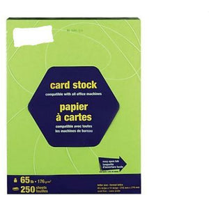 Brights Cardstock Paper, 65 lbs, 8.5" x 11", Bright Green (Case or Ream)