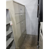 Pre-owned 42" 5 Drawer Lateral File, Putty