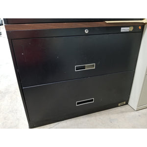 Used 36" 2 Drawer lateral File, Black
