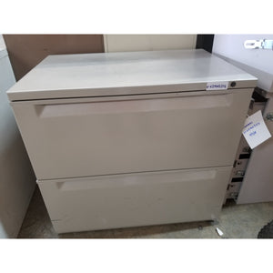 Used 29" 2 Drawer Lateral File, Gray