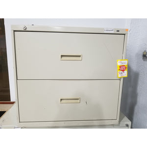 Used 30" 2 Drawer Lateral File, Putty