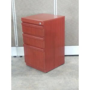 Pre-Owned Wooden Box/Box/File Pedestal, Brown