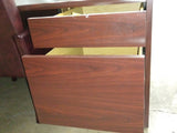 Pre-Owned 72" Mahogany Desk and Credenza Set