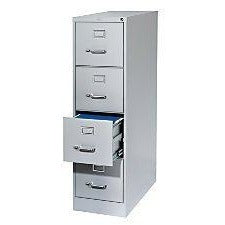 (Scratch & Dent) WorkPro 26 1/2"D 5-Drawer Legal-Size Vertical File Cabinet, Light Gray