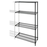 (Scratch & Dent) Lorell Outlet Industrial Wire Shelving Add-On Unit, 48"W x 24"D, Black