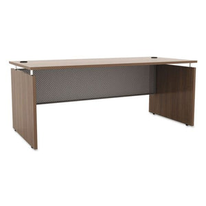 (Scratch & Dent) Alera Sedina Series Straight Front Desk Shell, 66 W" x 30 D" x 29 1/2 H", Modern Walnut