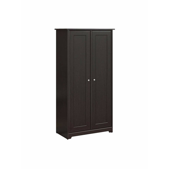 (Scratch and Dent) Bush Furniture Outlet Cabot Tall Storage Cabinet with Doors, Espresso Oak