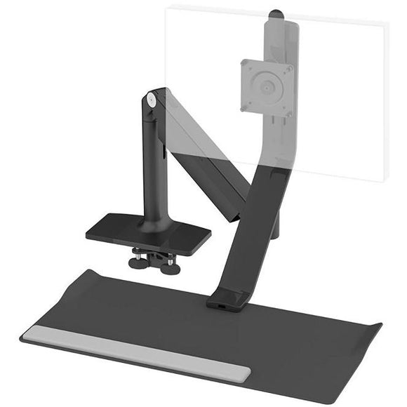 Humanscale Outlet QuickStand Lite For Light Monitor, Single Screen Up To 11 Lb, Black