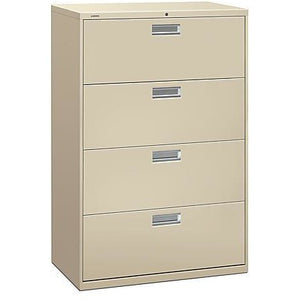 (Scratch & Dent) HON Brigade 600 Series Lateral File, 4 Drawers, 36" W, Putty