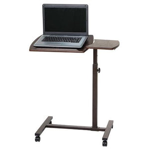 Brenton Studio Zarty Split-Top Mobile Laptop Cart, 35 1/4"H x 27 3/4"W x 15 3/4"D, Brown