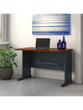 Bush Business Furniture Office Advantage Desk 48"W, Hansen Cherry/Galaxy