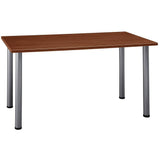 Bush Business Furniture Aspen Rectangle Table, 57"W x 29"D, Hansen Cherry