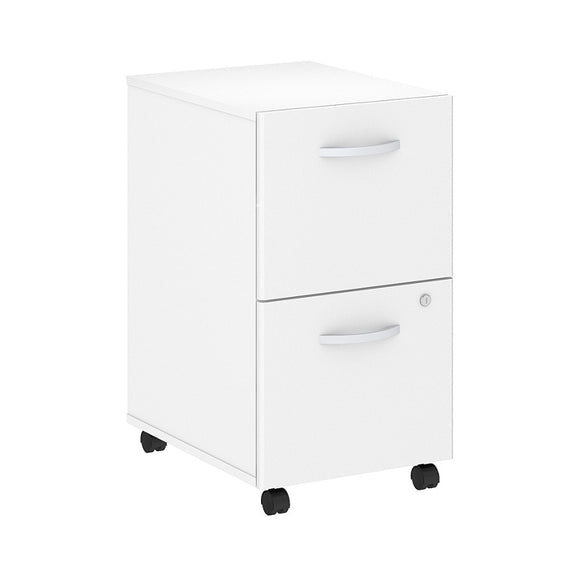 (Scratch & Dent) Bush Business Furniture Outlet Studio C 2 Drawer Mobile File Cabinet, White