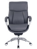 Serta iComfort i5000 Big And Tall Bonded Leather Executive High-Back Chair, Slate/Silver