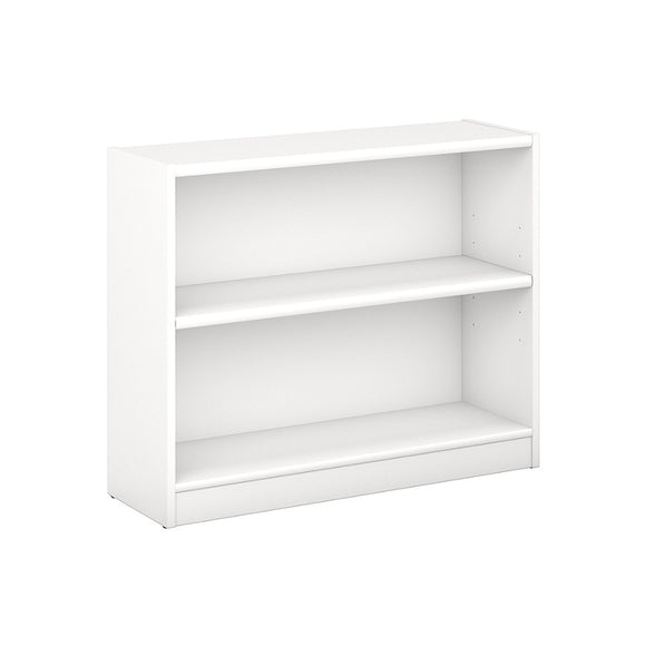 (Scratch & Dent) Bush Furniture Outlet Universal 2 Shelf Bookcase, Pure White