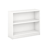 Bush Furniture Outlet Universal 2 Shelf Bookcase, Pure White