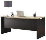 (Scratch & Dent) Ameriwood Outlet Home Pursuit Executive Desk, Natural/Gray