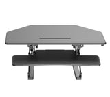 FlexiSpot Outlet Height-Adjustable Standing Desk Riser With Removable Keyboard Tray, 41"W, Black