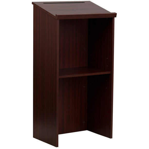 Flash Furniture Stand-Up Wood Lectern, 45-3/4