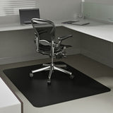 (Scratch & Dent) Deflect-O Chair Mat For Low-Pile Carpets, For Commercial-Grade Carpeting, 46"W x 60"D, Black