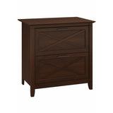 (Scratch and Dent) Bush Business Furniture Key West 30"W Lateral 2-Drawer File Cabinet, Bing Cherry