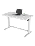 Realspace Outlet 48"W Electric Height-Adjustable Standing Desk, White