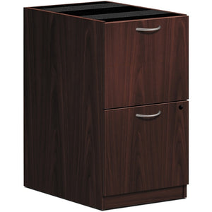 HON OUTLET Foundation Pedestal File, 2 Drawers, 15 5/8"W, Mahogany